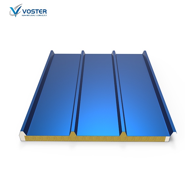 Fireproof Rock Mineral Wool Sandwich Roof Panel