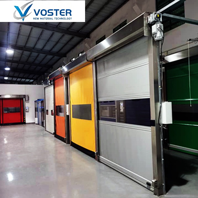 Industrial Automatic PVC Fabric Roll Up High Speed Door