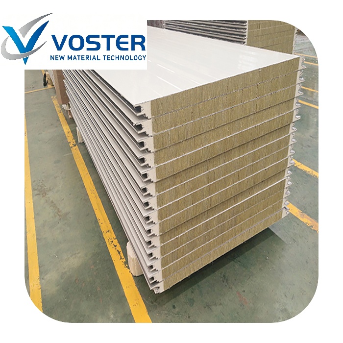 PU Foaming Rock Mineral Wool Sandwich Panel