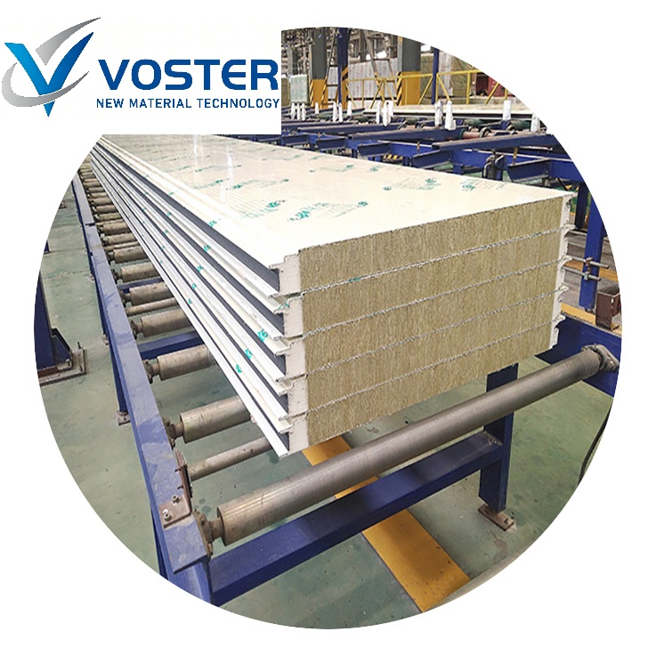 PU Foaming Rock Mineral Wool Sandwich Panel