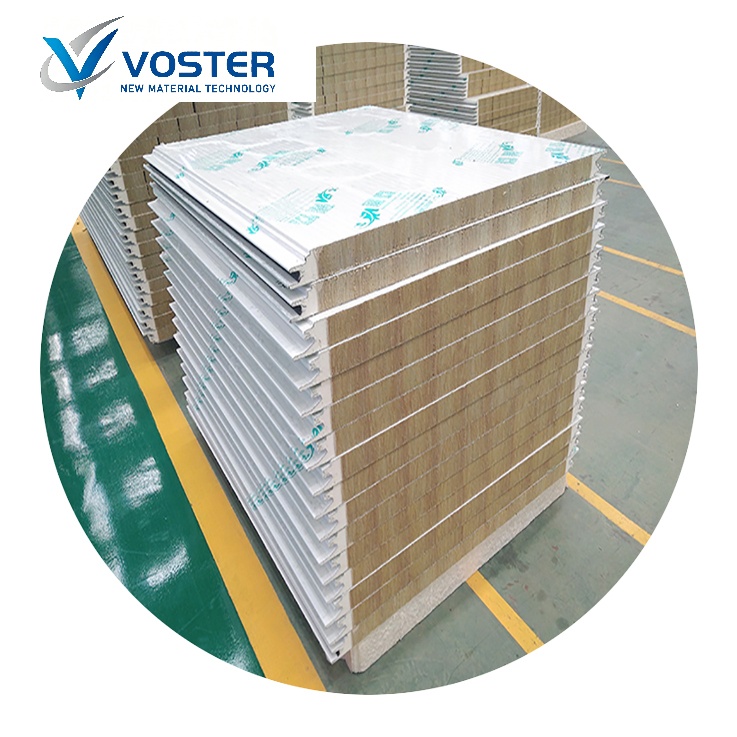 PU Foaming Rock Mineral Wool Sandwich Panel