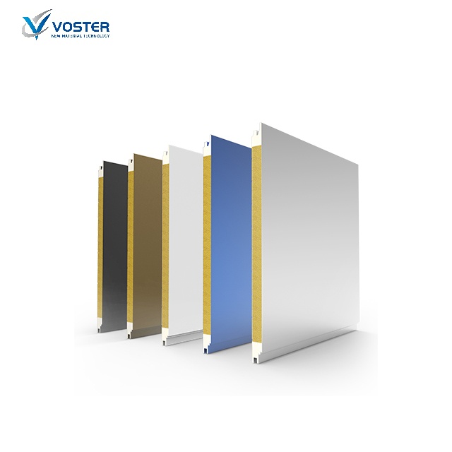Pu+Rock Mineral Wool Wall Panel brdeco Sandwich Panel
