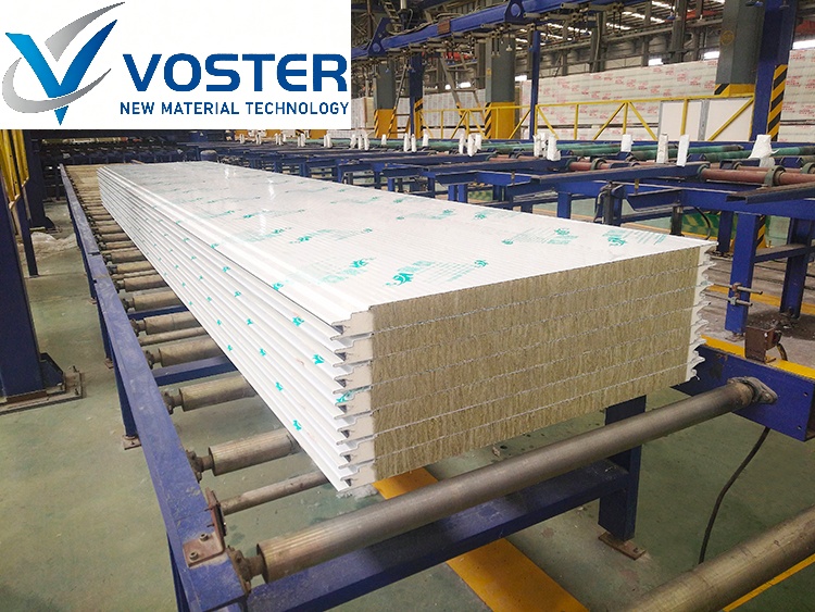 Pu+Rock Mineral Wool Wall Panel brdeco Sandwich Panel