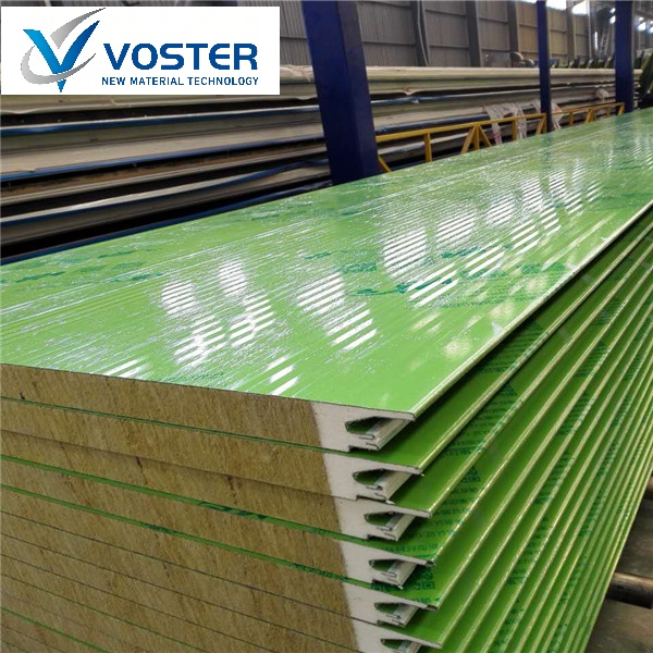 Pu+Rock Mineral Wool Wall Panel brdeco Sandwich Panel