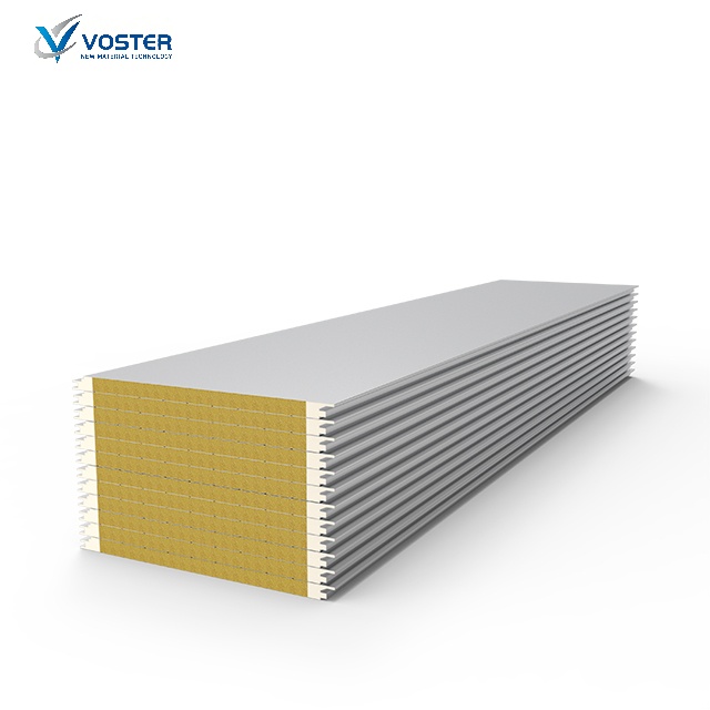 Pu Sealing Rock Mineral Wool Sandwich Panel