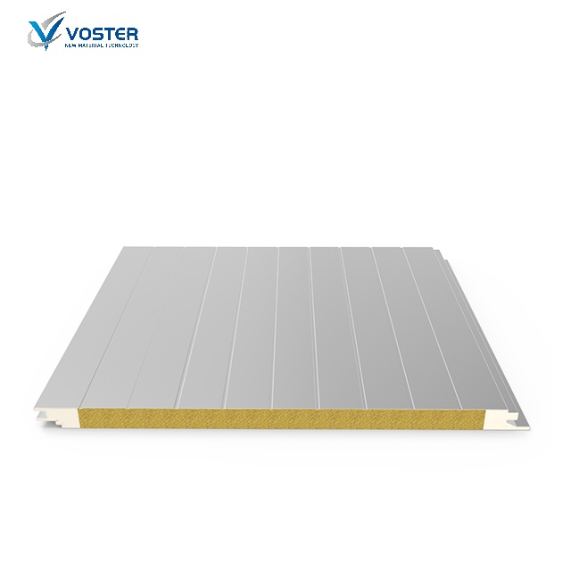 Pu Sealing Rock Mineral Wool Sandwich Panel