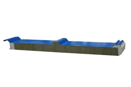 Roof – PU Sealing Rock Mineral Wool Sandwich Panel