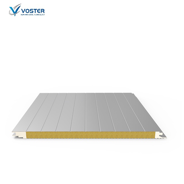 Roof – PU Sealing Rock Mineral Wool Sandwich Panel